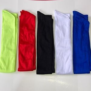 Men’s Polyester Multi Colored Sports Head Ties 6 Pack New